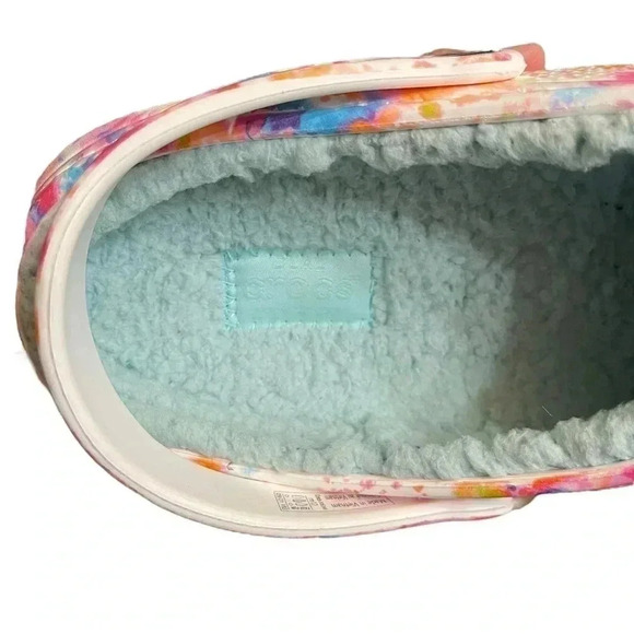 Crocs Classic Fleeced Lined Tie Dye Slip On Clogs Men’s size 12 main image 6